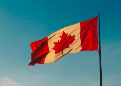 Canada Flag, stock photo by Hermes Rivera