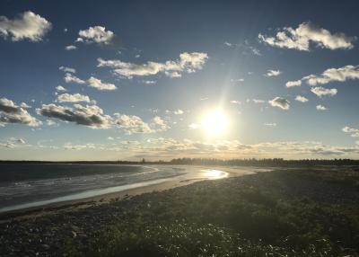 Sunset over cherry hill beach, Nova Scotia